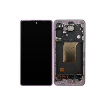 Дисплей Samsung A556 Galaxy A55 5G з сенсором в рамці (Лавандовий) Original Assembled