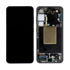Дисплей Samsung S921 Galaxy S24 з сенсором в рамці (Чорний) Original Assembled