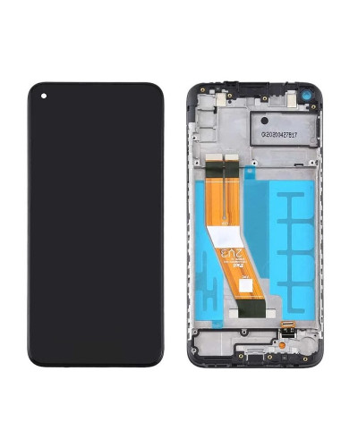 Дисплей Samsung A115 Galaxy A11 / M115 Galaxy M11 з сенсором в рамці (Чорний) Original Pack