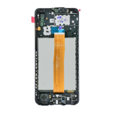 Дисплей Samsung A022 Galaxy A02 / M022 Galaxy M02 з сенсором в рамці (Чорний) Original Pack