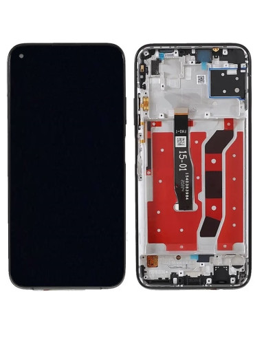 Дисплей Huawei P40 Lite з сенсором в рамці (Чорний) Original China