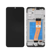 Дисплей Samsung A037G Galaxy A03s (163 х 72мм.) з сенсором в рамці (Чорний) Original Pack