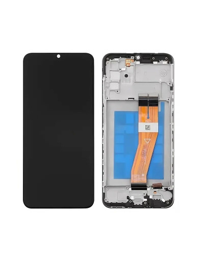 Дисплей Samsung A037G Galaxy A03s (163 х 72мм.) з сенсором в рамці (Чорний) Original Pack
