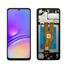 Дисплей Samsung A055 Galaxy A05 з сенсором в рамці (Чорний) Original Pack