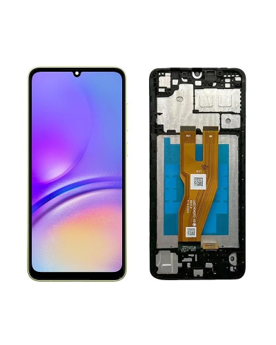 Дисплей Samsung A055 Galaxy A05 з сенсором в рамці (Чорний) Original Pack