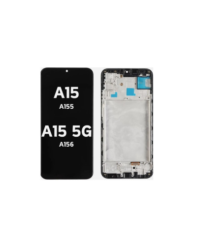 Дисплей Samsung A155 Galaxy A15 / A156 Galaxy A15 5G / M156 M15 5G з сенсором (Чорний) OLED / BIG LCD
