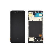 Дисплей Samsung A515 Galaxy A51 2020 з сенсором в рамці (Чорний) OLED / BIG lcd