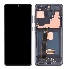 Дисплей Samsung G988 Galaxy S20 Ultra з сенсором в рамці (Чорний) OLED / original size