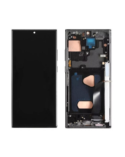 Дисплей Samsung N985 Galaxy Note 20 Ultra / N986 Galaxy Note 20 Ultra 5G сенсором в рамці (Чорний) OLED / original size