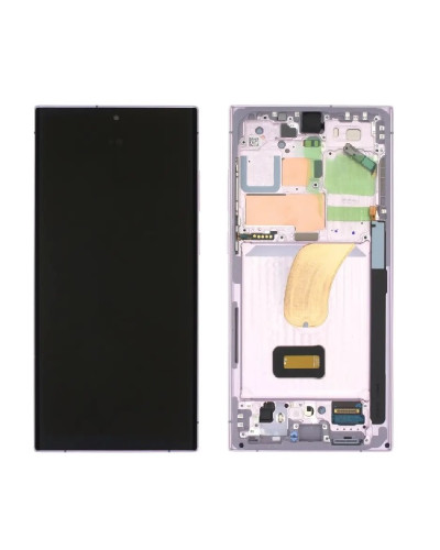 Дисплей Samsung S911 Galaxy S23 з сенсором в рамці (Лавандовий) Service Original